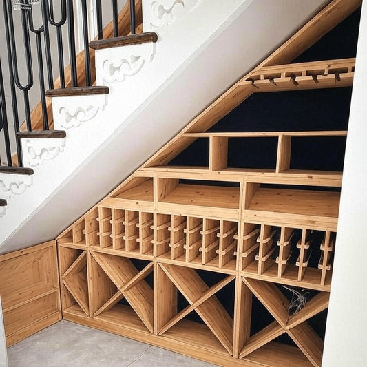 Bespoke understairs Wine Storage