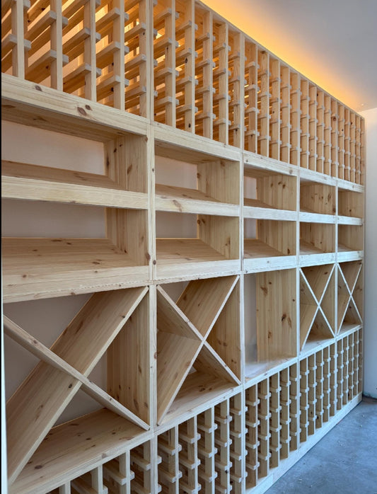 Modular bespoke wine cellar racks / wine storage