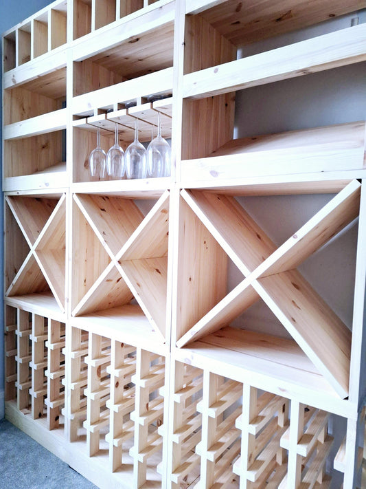 Modular bespoke wine cellar racks / wine storage