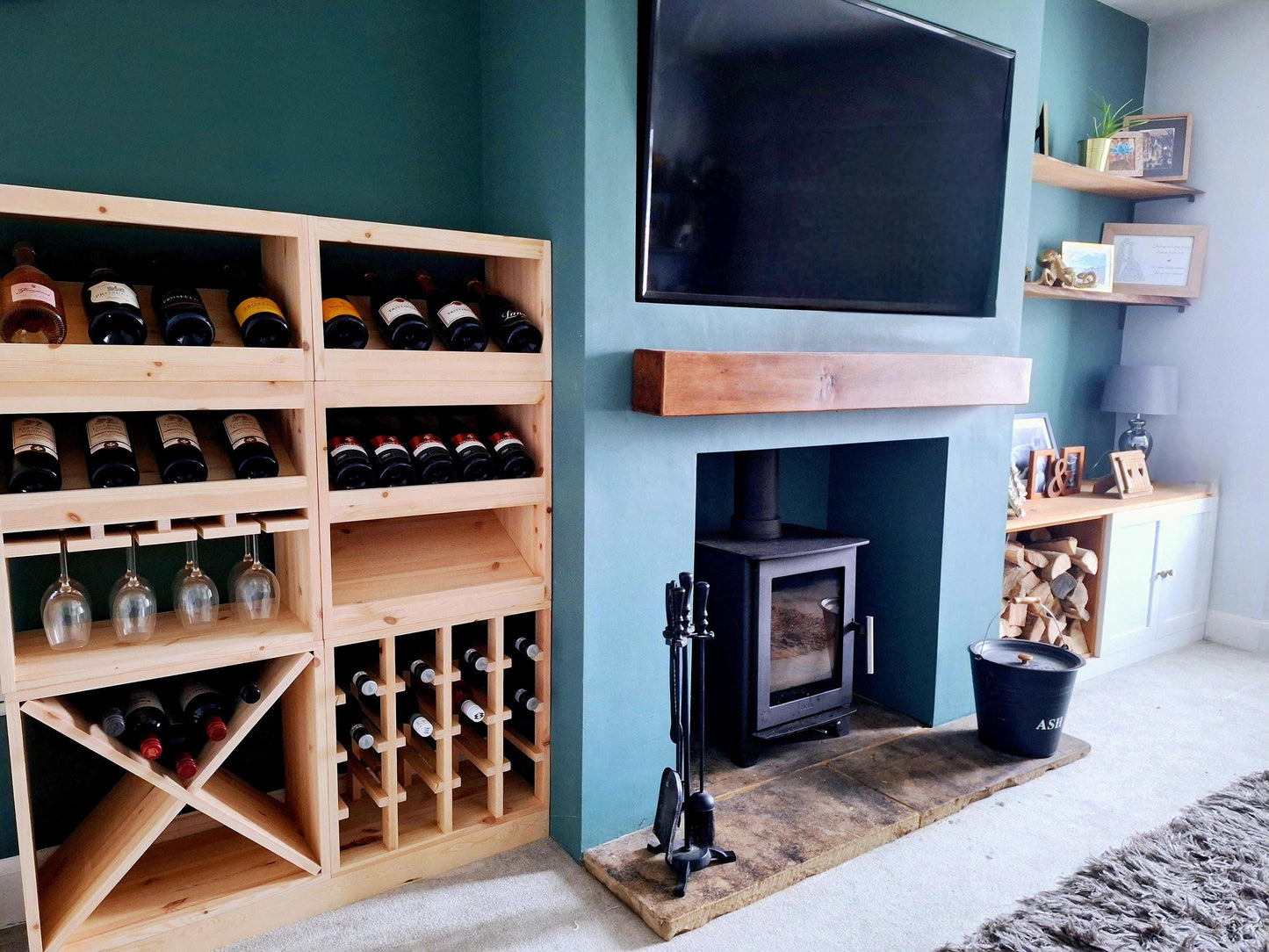 Modular bespoke wine cellar racks / wine storage