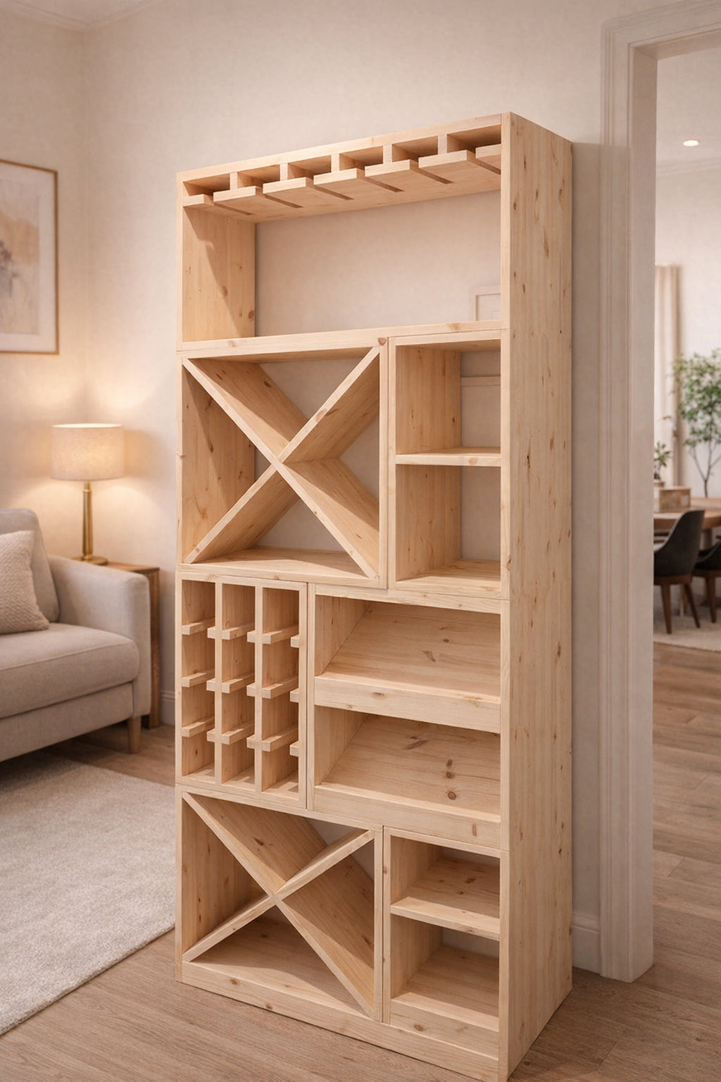 Modular bespoke wine cellar racks / wine storage