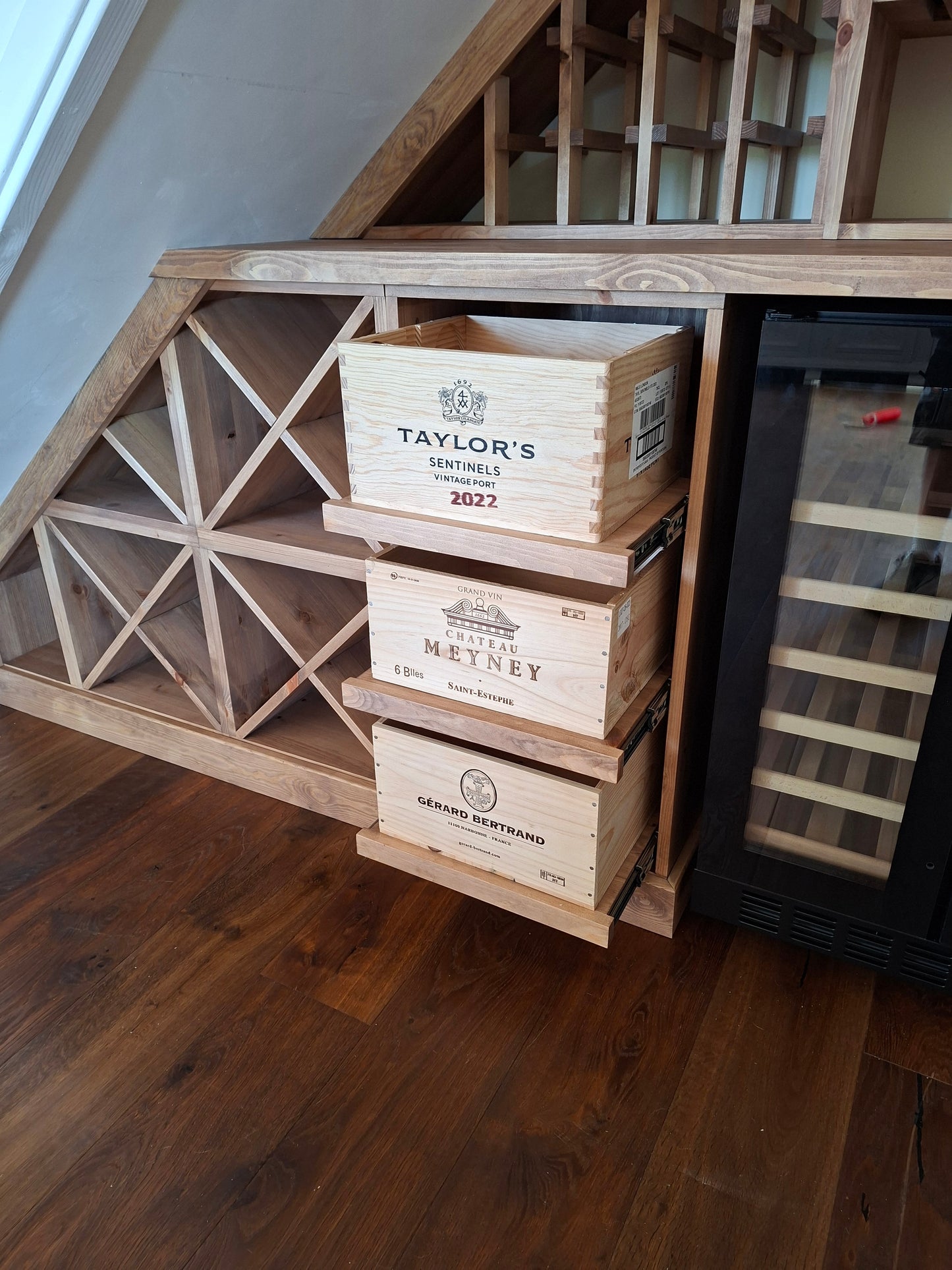 Wine Case Storage Racks (Pull- out drawers)
