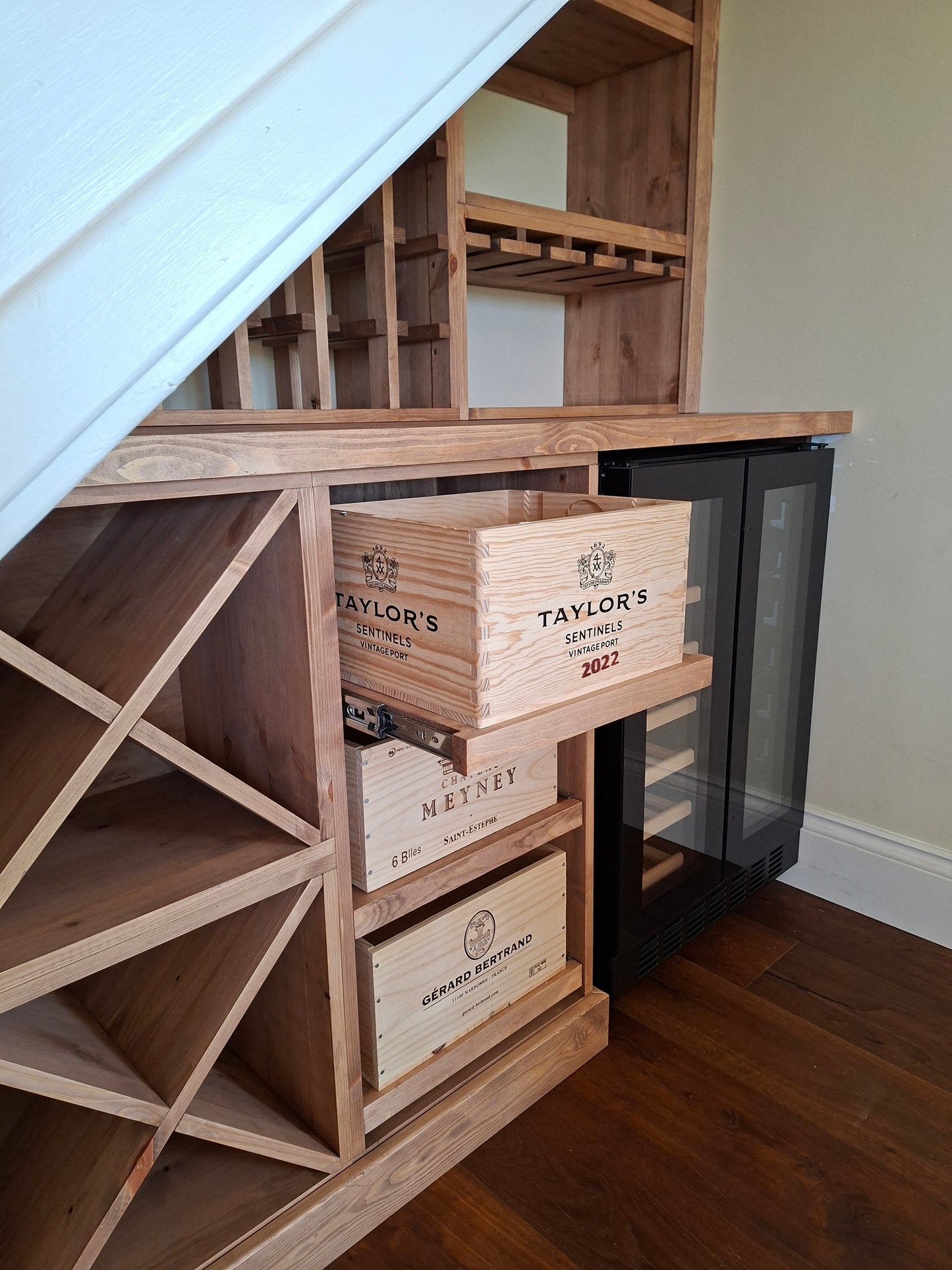 Wine Case Storage Racks (Pull- out drawers)