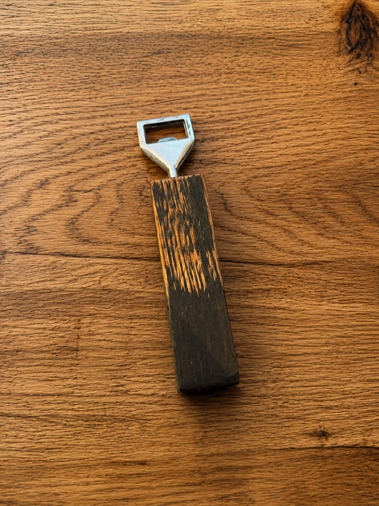 Handcrafted Oak Whisky Barrel Stave Bottle Opener
